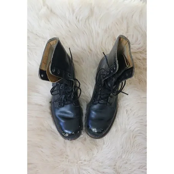 1960's Vintage Military Combat Boots ~ Women's 6 to 6-1/2 (6.5) Narrow ~ Men's 5 - Picture 9 of 10